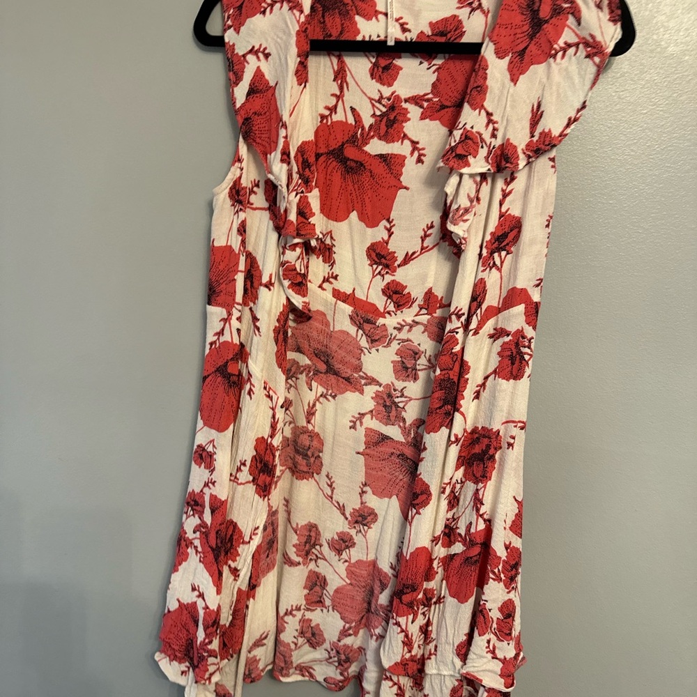 Free People White and Pink Floral Mini Dress - Picture 3 of 4